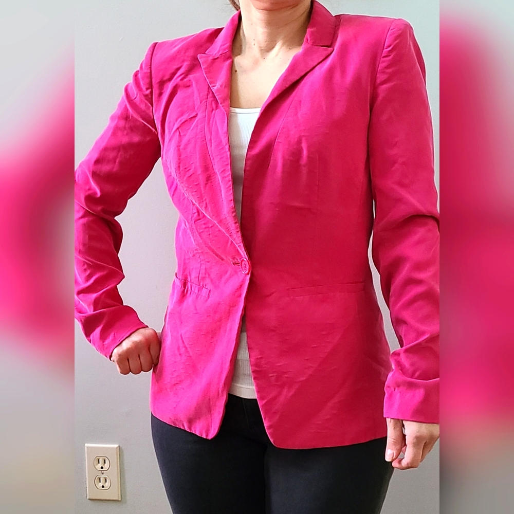 Armani Exchange pink blazer